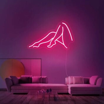 Beine einer Frau LED-Neonschild für Bar oder Wohnzimmer
