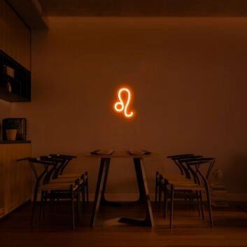 Löwe Sternzeichen Symbol LED-Neonschild Wohnzimmer Esszimmer