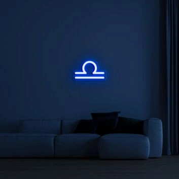 Waage Sternzeichen Symbol LED-Neonschild für Wohnzimmer oder Schlafzimmer
