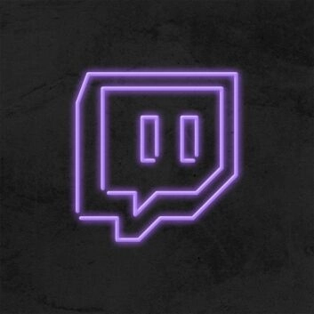 Sprechblase mit Augen Symbol LED-Neonschild für Gamingzimmer und Streaming Studio