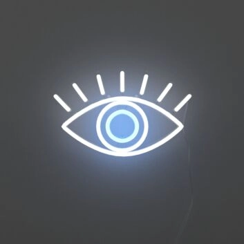 offenes Auge LED-Neonschild Wohnzimmer Studio