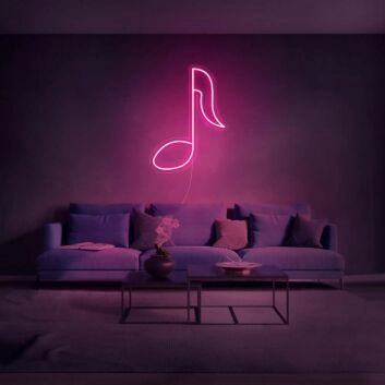 Musiknote LED-Neonschild für Wohnzimmer oder Musikstudio