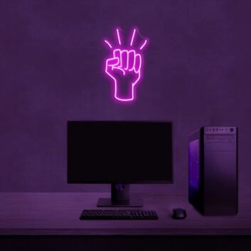 Faustsymbol LED-Neonschild für Gaming und Home Office