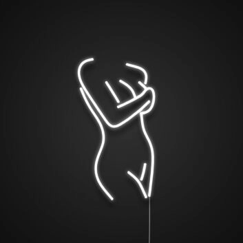 Frauenkörper Silhouette LED-Neonschild Wohnzimmer Atelier