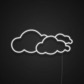 Wolken LED-Neonschild für Wohnzimmer und Kinderzimmer