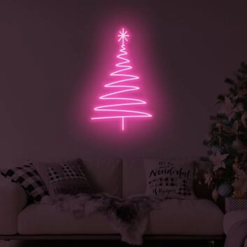 Weihnachtsbaum LED-Neonschild Wohnzimmer Weihnachten