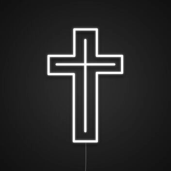 Kreuz LED-Neonschild für Kirche und Wohnzimmer
