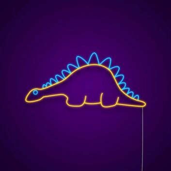 Stegosaurus Dinosaurier LED-Neonschild Kinderzimmer Spielzimmer