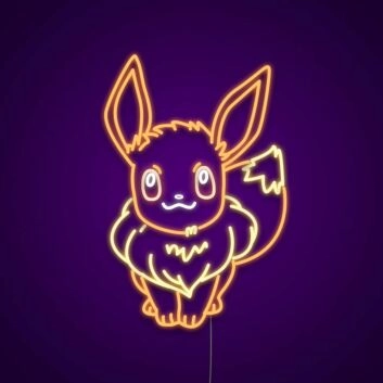 Comic-Fuchsfigur LED-Neonschild für Kinderzimmer Gamingraum