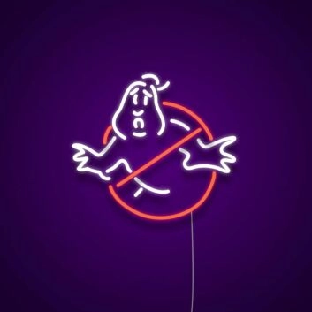 Geist mit Durchstreichsymbol LED-Neonschild für Gaming Bar