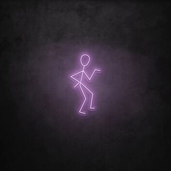 tanzende Strichmännchen Figur LED-Neonschild für Bar Club