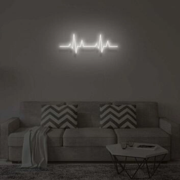 Herzschlaglinie LED-Neonschild Wohnzimmer Schlafzimmer
