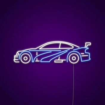 Sportwagen Seitenansicht LED-Neonschild Garage Wohnzimmer