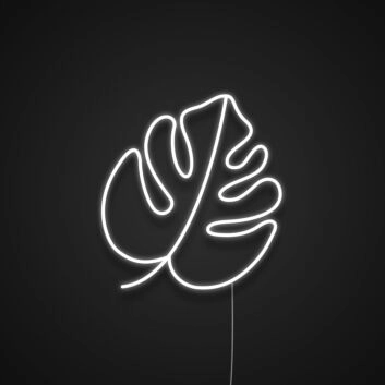 Monstera Blatt LED-Neonschild Wohnzimmer Büro