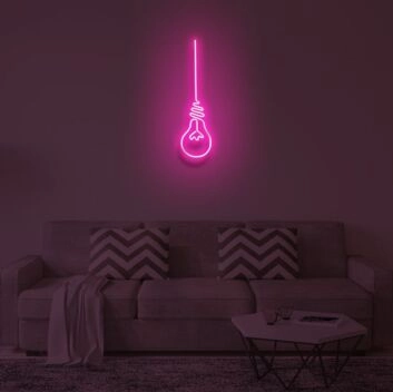Glühbirne LED-Neonschild Wohnzimmer Büro