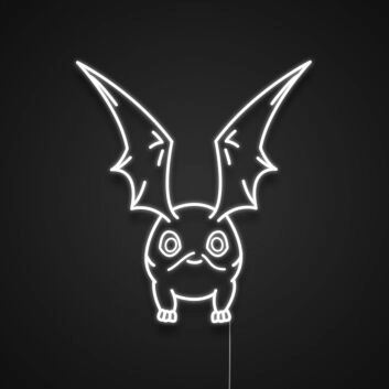 Fantasiewesen mit Fledermausflügeln LED-Neonschild Gaming Wohnzimmer