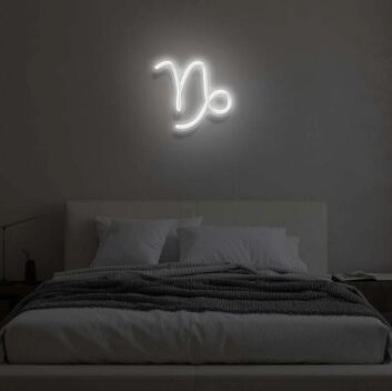 Steinbock Sternzeichen Symbol LED-Neonschild Schlafzimmer Wohnzimmer