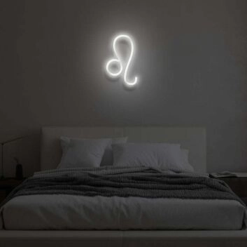 Löwe Sternzeichen Symbol LED-Neonschild Schlafzimmer Wohnzimmer
