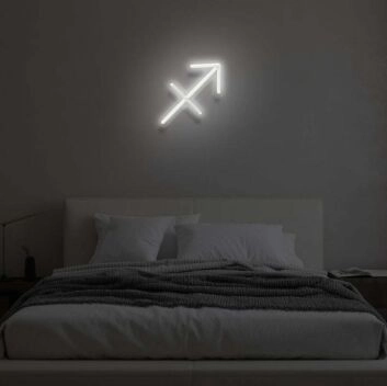 Schütze Sternzeichen Symbol LED-Neonschild Schlafzimmer Wohnzimmer