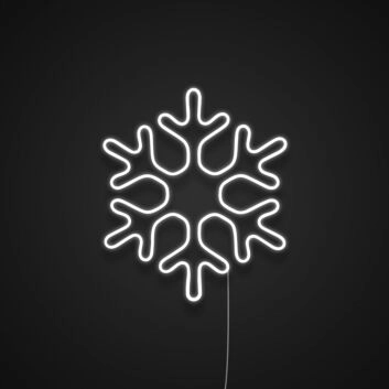 Schneeflocke LED-Neonschild Winterdekoration Wohnzimmer