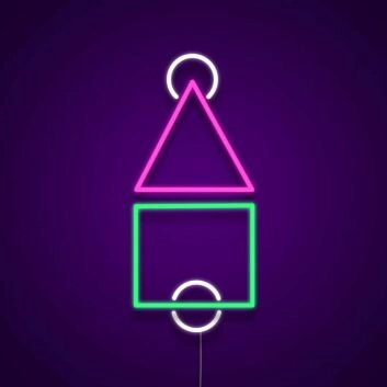 Haus Symbol LED-Neonschild Wohnzimmer Kinderzimmer
