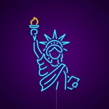 Freiheitsstatue LED-Neonschild für Bar und Wohnzimmer