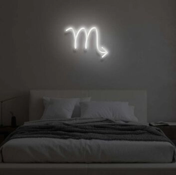 Skorpion Sternzeichen Symbol LED-Neonschild Schlafzimmer Wohnzimmer