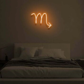 Skorpion Sternzeichen Symbol LED-Neonschild Schlafzimmer Wohnzimmer