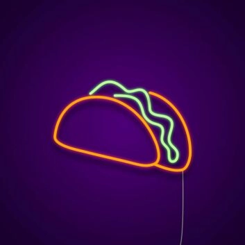 Taco LED-Neonschild für Restaurant Bar