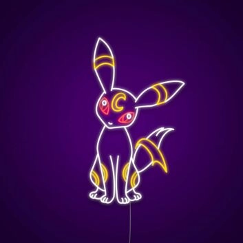 fantasiehafte Katze mit Mondsymbol LED-Neonschild Gamingzimmer