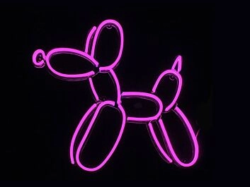 Ballonhund LED-Neonschild für Kinderzimmer und Party