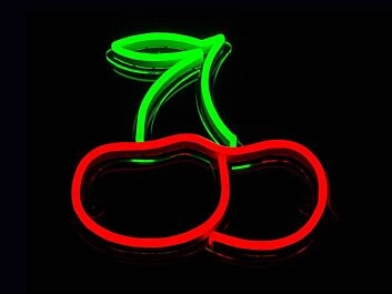 Kirschen Früchte LED Neon Schild