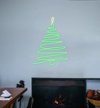 Weihnachtsbaum LED-Neonschild für Wohnzimmer und Weihnachtsdekoration