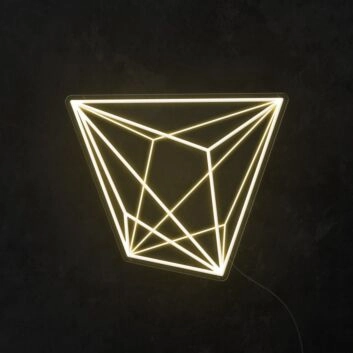 Geometrische Polygonform LED-Neonschild Wohnzimmer Büro