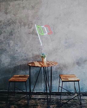 Italienische Flagge LED-Neonschild für Cafe Restaurant