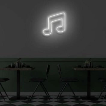 Musiknote LED-Neonschild für Bar und Café