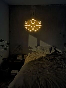 Lotusblume LED-Neonschild Schlafzimmer Wohnzimmer
