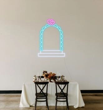 Hochzeitsbogen mit Herzen LED-Neonschild für Hochzeit Event