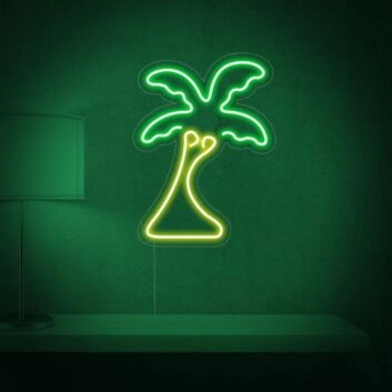 Palme LED-Neonschild Wohnzimmer Bar
