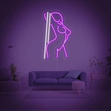 Tänzerin am Pole LED-Neonschild für Bar Club