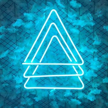 Dreieck Symbol LED-Neonschild Wohnzimmer Bar