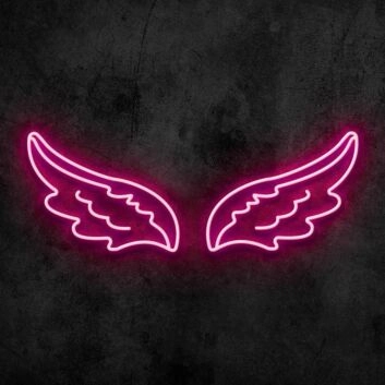 Engelsflügel LED-Neonschild für Wohnzimmer Studio