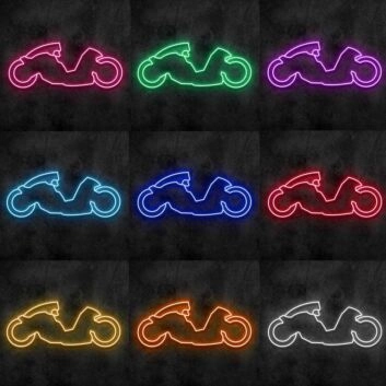 Futuristisches Motorrad LED-Neonschild für Gaming Bar
