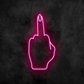 Mittelfinger Geste LED-Neonschild für Bar Club