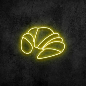 Croissant LED-Neonschild für Bäckerei Café