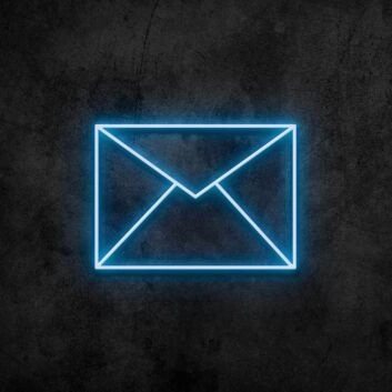 Briefumschlag Symbol LED-Neonschild für Büro