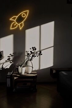 Rakete LED-Neonschild Wohnzimmer Kinderzimmer