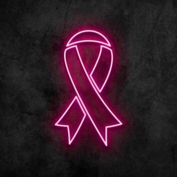 Schleifenband Symbol LED-Neonschild für Gesundheit