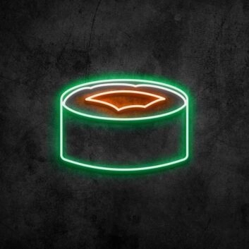 Sushirolle mit Lachs LED-Neonschild für Restaurant Bar