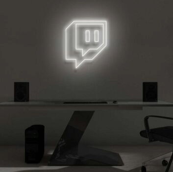 Sprechblase mit Controller-Symbol LED-Neonschild für Gamingzimmer
